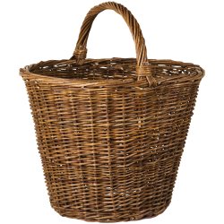 Ib Laursen Kurv m/lav hank p� tv�rs, hel pil