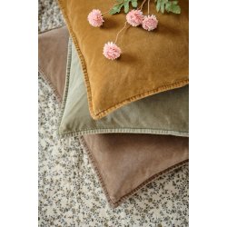 Ib Laursen Pudebetr�k velour 52x52 cm - Truffle