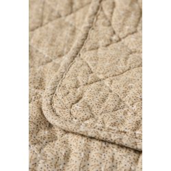 Ib Laursen Quilt beige m/sm� brune blomster 130x180cm