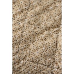  Ib Laursen Quilt beige m/sm� brune blomster 130x180cm