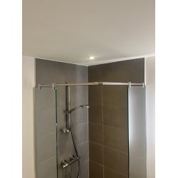 Brusevg 25x200 cm, 8 mm klart glas 