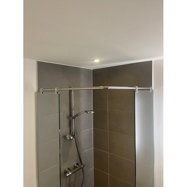 Brusevg 25x200 cm, 8 mm klart glas 