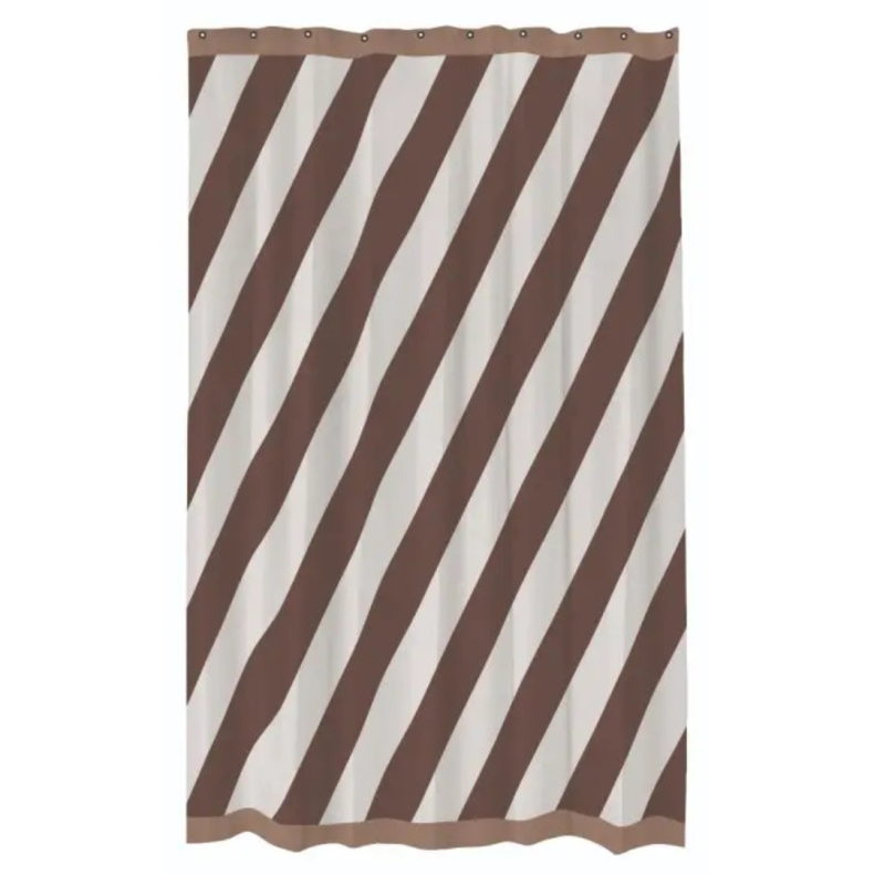 Mette Ditmer DIAGONAL Badeforhng chokolade 150 x 200 cm