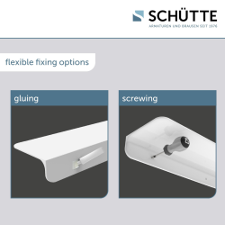 NEM hylde uden skruer - hvid