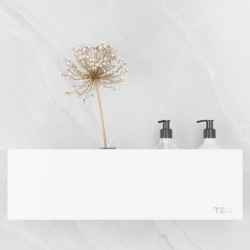 Nortiq T&B selvklbende hylde, Medium T2 - Mat hvid