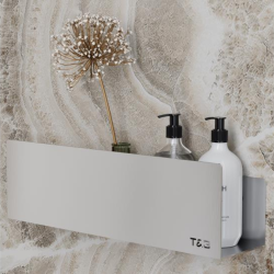 Nortiq T&B selvklbende hylde, Medium T2 - Brstet alu