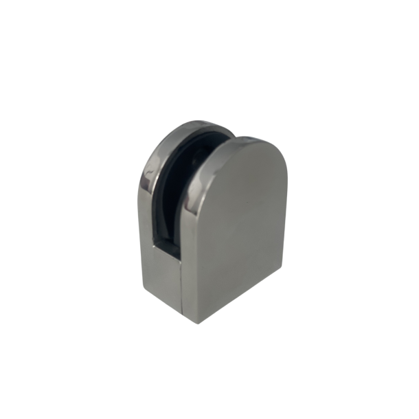 Glasklemme til brusevg - Blank krom