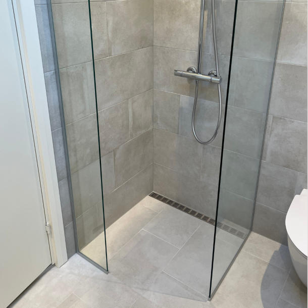 Brusevg 50x200 cm, 8 mm klart glas 