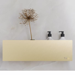 Nortiq T&B selvklbende hylde, Large T2 - Brstet guld