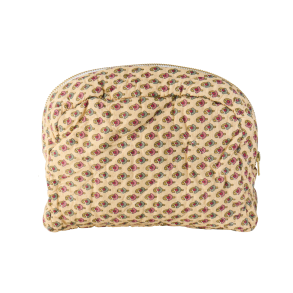 Ib Laursen Toilettaske, quiltet - Beige m/blokmnster