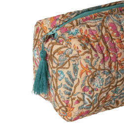 Au Maison toilettaske, Artisan, sand/petrol