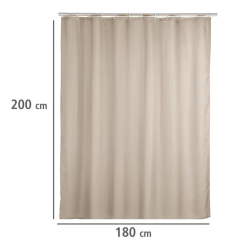 Wenko anti skimmel badeforh�ng 180x200 cm - Beige