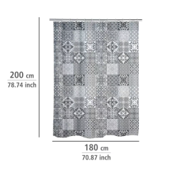 Wenko badeforh�ng 180x200 cm , Portugal - Hvid/gr�