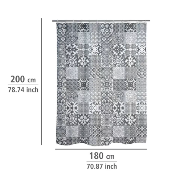 Wenko badeforh�ng 180x200 cm , Portugal - Hvid/gr�