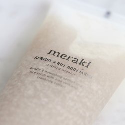 Meraki Apricot &amp; rice body scrub 150 ml