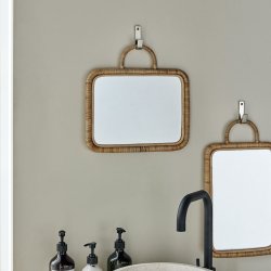 Meraki Spejl m. ramme, Baki, 32x24 cm - Natur