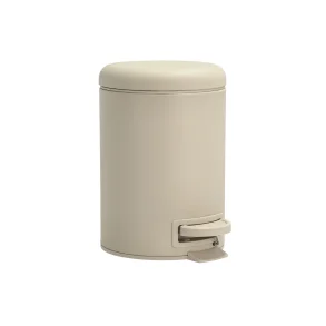 S�dahl Mono 3 liters pedalspand i beige med mat soft-close l�g.
