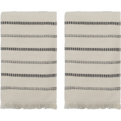 Meraki Hndklde, True, Rhvid;Sort st m/2 stk, 50x100 cm