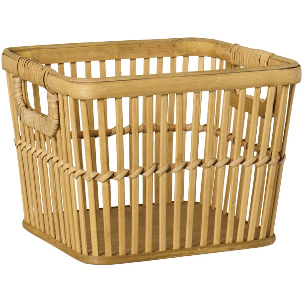  Ib Laursen Kurv m/greb �ben flet bambus