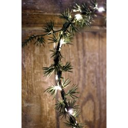 Chic Antique Fleur Krans hjerte m. 25 LED-lys