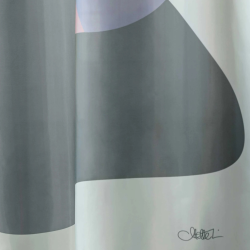 Mette Ditmer GALLERY Badeforhng Frost green 150 x 200 cm