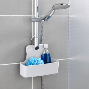 Wenko Shower Caddy i plast. Barcelona - Hvid