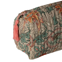 Au Maison toilettaske, Artisan, stvet turkis/gul