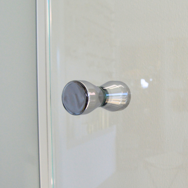 Rgfarvet brusedr m. krom, 8 mm glas p ml - Aquatrend