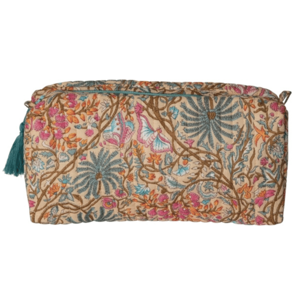 Au Maison toilettaske, Artisan, sand/petrol