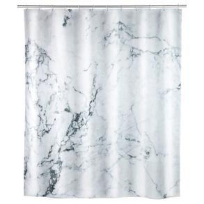 Wenko badeforh�ng 180x200 cm , Onyx - Hvid/gr�