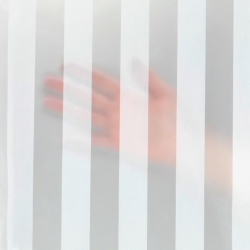 Wenko badeforhng 180x200 cm, Frozen - Hvid/transparant