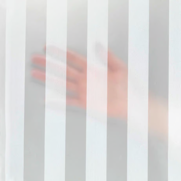 Wenko badeforhng 180x200 cm, Frozen - Hvid/transparant