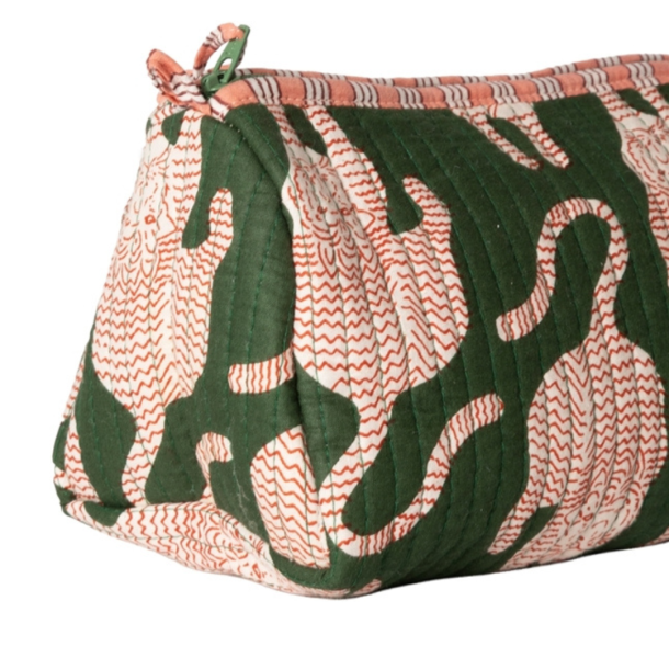 Au Maison Kosmetiktaske, Artisan, pink/gr�n