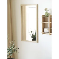 House Nordic Scottsdale Vgspejl m. trramme, natur 45x75 cm