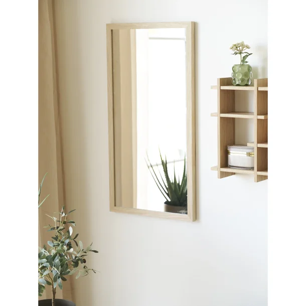House Nordic Scottsdale Vgspejl m. trramme, natur 45x75 cm