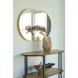 House Nordic Madrid Spejl, aluminium, messing look, 50x80 cm