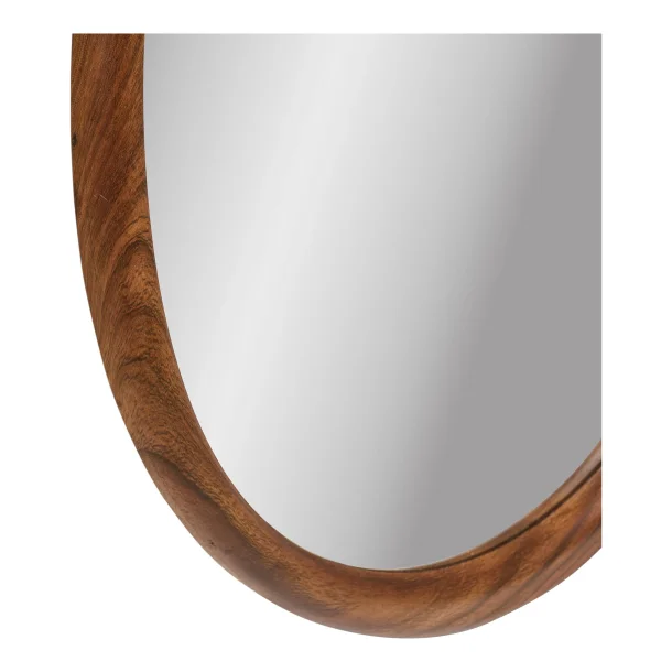 House Nordic Luxon Spejl, organisk form, tr�look, 50x80 cm