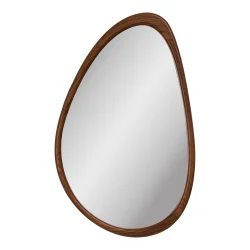 Organisk v�gspejl Luxon fra House Nordic i brun natur tr�look
