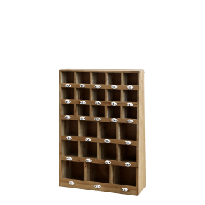 Chic Antique Sorteringsreol m. porcelnsnumre - Natur