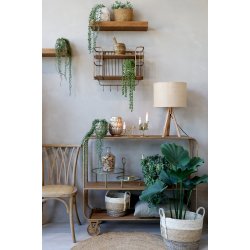 Chic Antique Gl. Hylde m. 5 knager, antik messing 