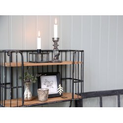 Chic Antique Gl. Hylde m. 5 knager, antik sort 