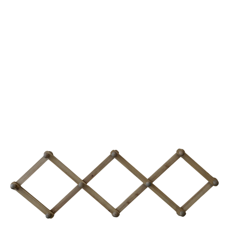 Chic Antique Knagerkke m. 10 knager, natur