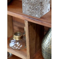 Chic Antique Grimaud hylde med 8 rum H55/L70/B12 cm - Natur