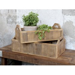 Chic Antique Kasse m. h�ndtag, natur