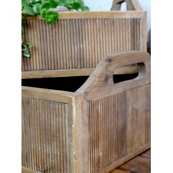 Chic Antique Kasse m. h�ndtag, natur