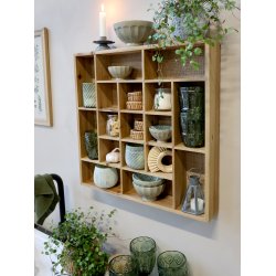 Chic Antique Hylde med rum H49/L49/B8 cm - Natur