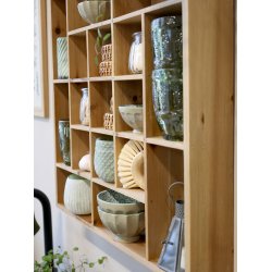 Chic Antique Hylde med rum H49/L49/B8 cm - Natur