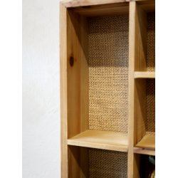 Chic Antique Hylde med rum H49/L49/B8 cm - Natur