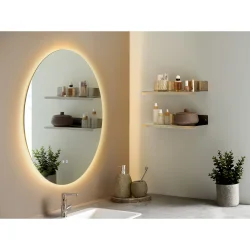 House Nordic Kiama Spejl med LED, antidug og 3 lysniveauer, �80 cm