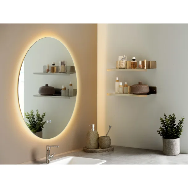 House Nordic Kiama Spejl med LED, antidug og 3 lysniveauer, �80 cm